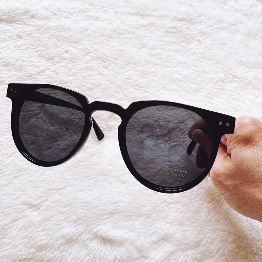 Pablo Black Round Sunglasses